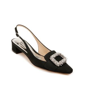Badgley Mischka Gabrielle Crystal Buckle Slingback